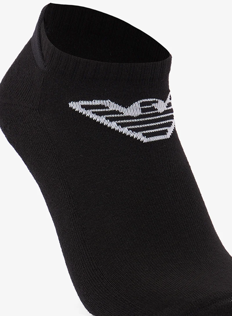 EMPORIO ARMANI  2 Pack Of Logo Ankle Socks for Men | Best Price UAE